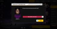 Confirm the purchase to receive the items (Image via Garena)